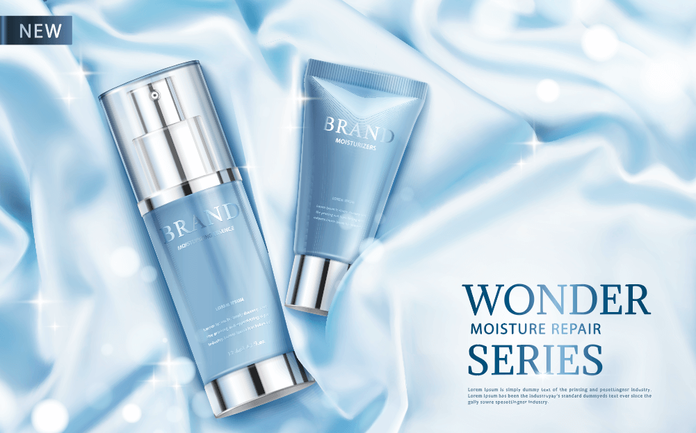 臻美煥采 六款高端護(hù)膚品海報模板集錦